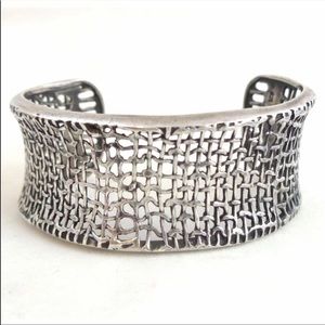 Silpada Sterling Silver Wide Mesh Cuff B1625